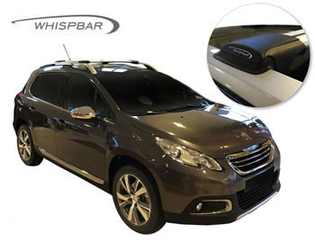 Peugeot 2008 Yakima Whispbar roof racks fitted to car